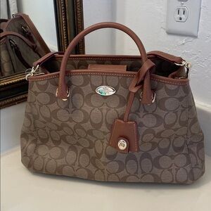 Brown Coach Purse with Removable Strap NWT